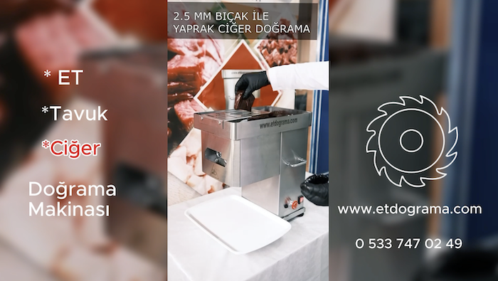 Yaprak Ciğer & Yaprak Et Doğrama Makinesi